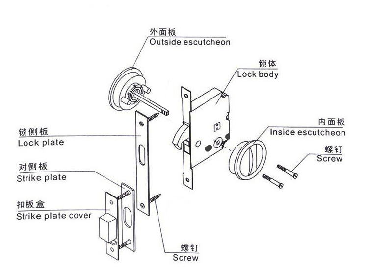 榴莲视频黄下载APP榴莲视频在线RSL-610BK 室内移门拧手锁