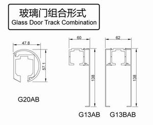 玻璃门用吊轮吊轨