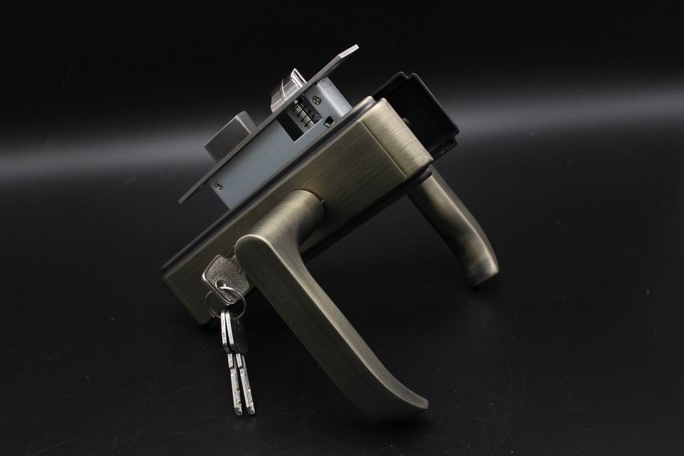 High quality stainless steel 304 toilet door lock with lock cylinder