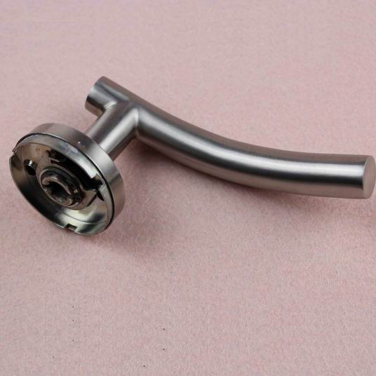 Stainless steel tubular lever door handle