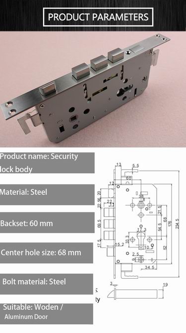 mortise lock body